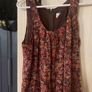 J crew silk sleeveless top